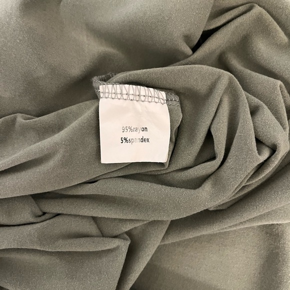 Sage Green Long Sleeve Maxi Dress - Picture 5 of 6